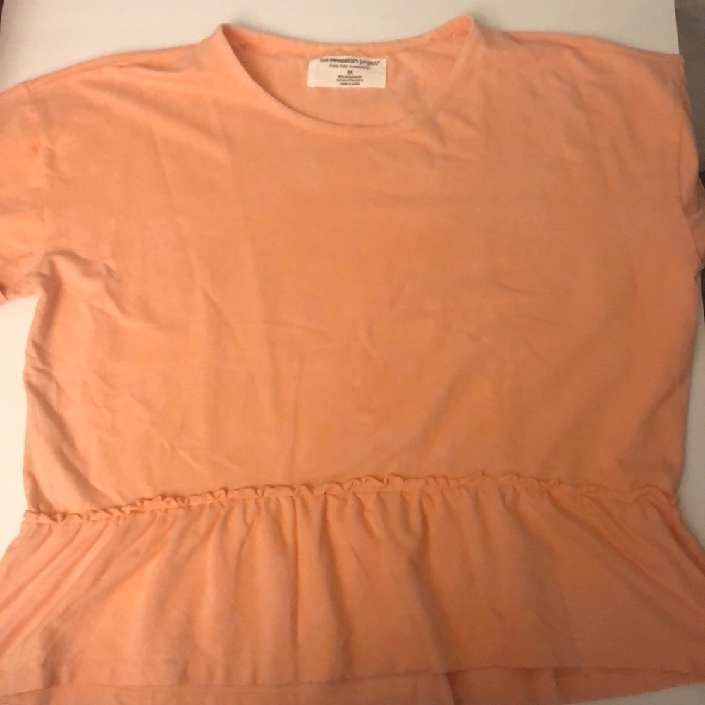 the sweatshirt project Size 2X Peplum Sweatshirt Top NWT